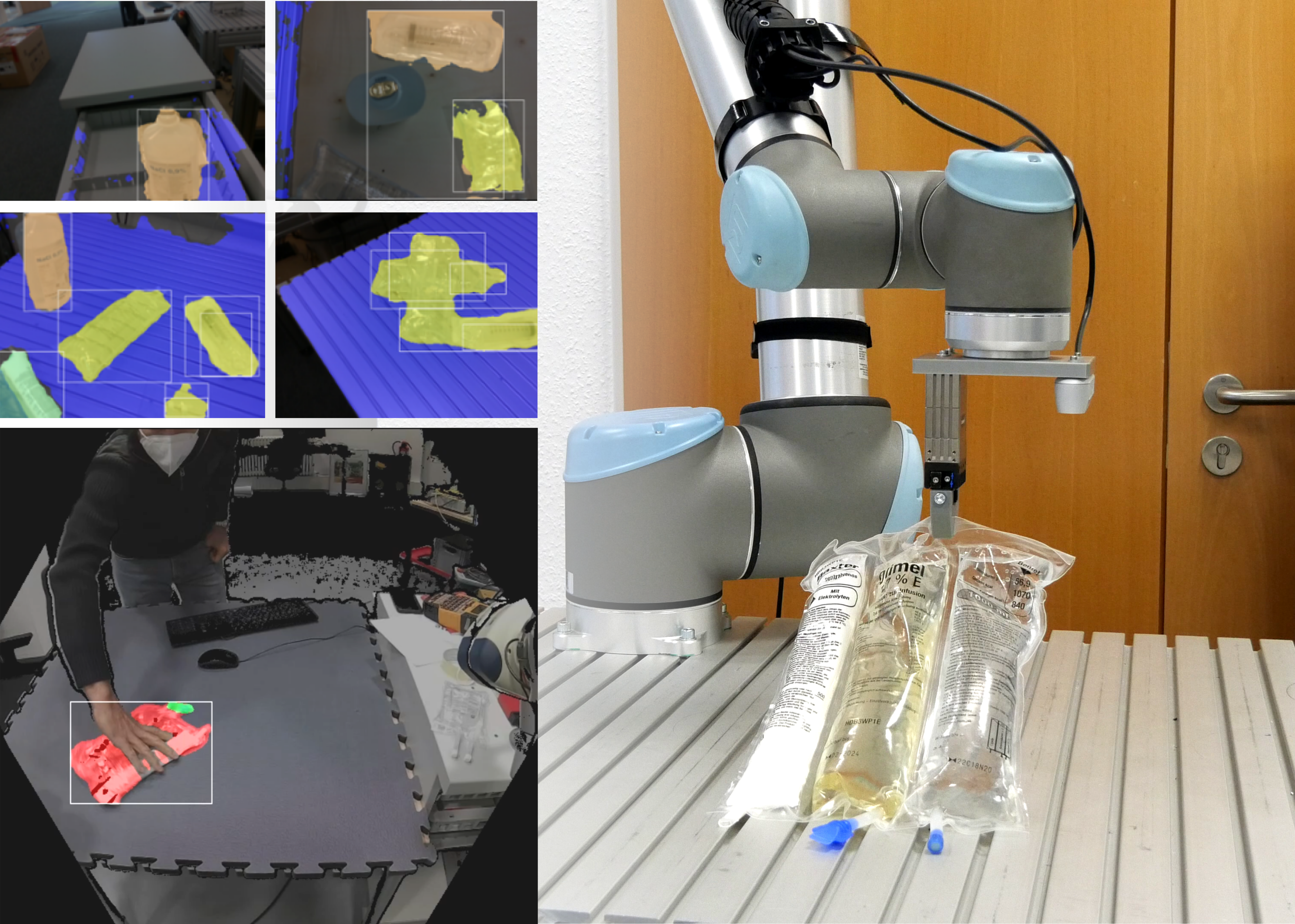EfficientPPS enables the part panoptic segmen- tation of transparent objects for robotic manipulation in hospital assistance tasks.